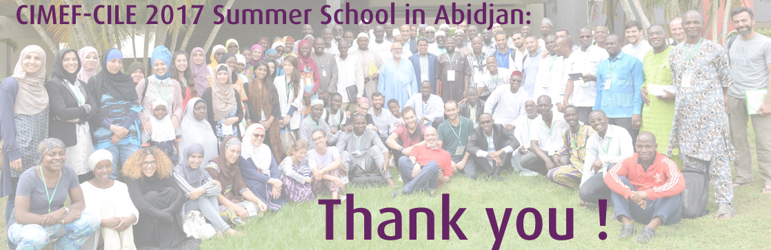 CIMEF-CILE 2017 Summer School in Abidjan: Thank you!