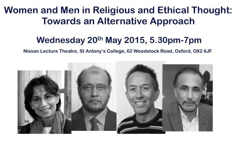Women and Men in Religious and Ethical Thought: Towards an Alternative Approach