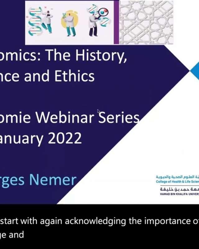 Embedded thumbnail for 01/2022 Genomics: the history, science and ethics